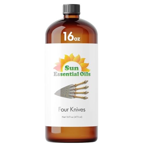 Sun Essential Oils زيوت الشمس الأساسية زيت أربع سكاكين 16 أونصة لزيوت العلاج العطري الشموع الصابون أو المستحضرات أو الشامبو DIY - Image 1
