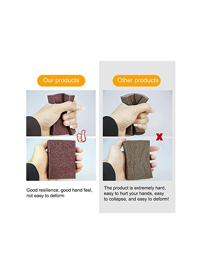 promass Sponge Individually Wrapped, Carborundum Sponge Nano Emery Sponges Stone Pot Dishwashing Sponge, Eraser Grit Scouring Pad Brush Rust Odor-Free Sponge Wipes for Kitchen(15 Pack) - Image 5
