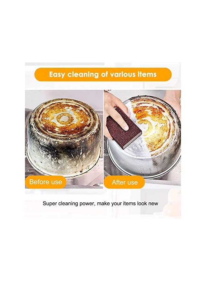 promass Sponge Individually Wrapped, Carborundum Sponge Nano Emery Sponges Stone Pot Dishwashing Sponge, Eraser Grit Scouring Pad Brush Rust Odor-Free Sponge Wipes for Kitchen(15 Pack) - Image 3