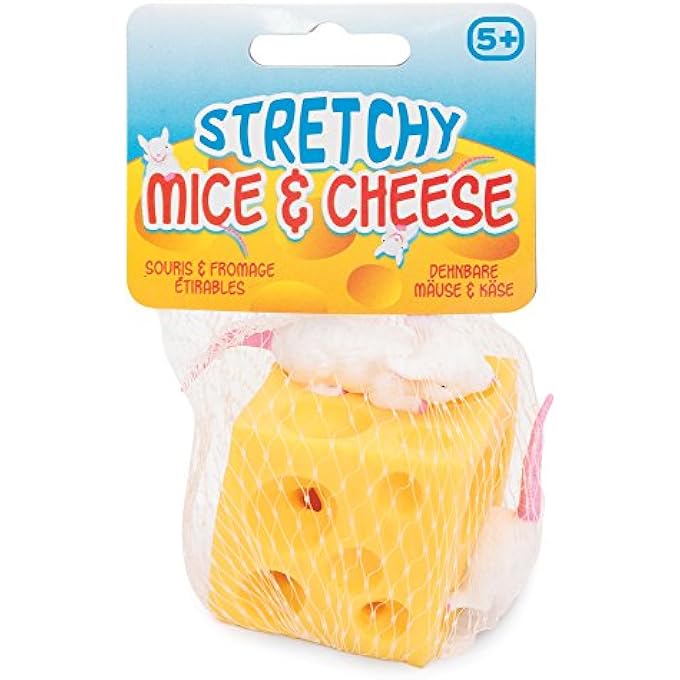 Tobar Stretchy Mice and Cheese, Yellow, 10209 - Image 4