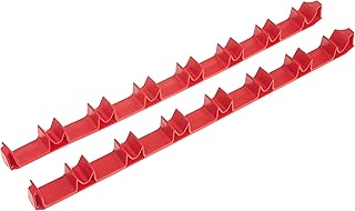 Ernst Manufacturing Ernst Manufacturing 6040 No-Slip Low-Profile Screwdriver Rail Set, 14 Tool, Red  - Image 1