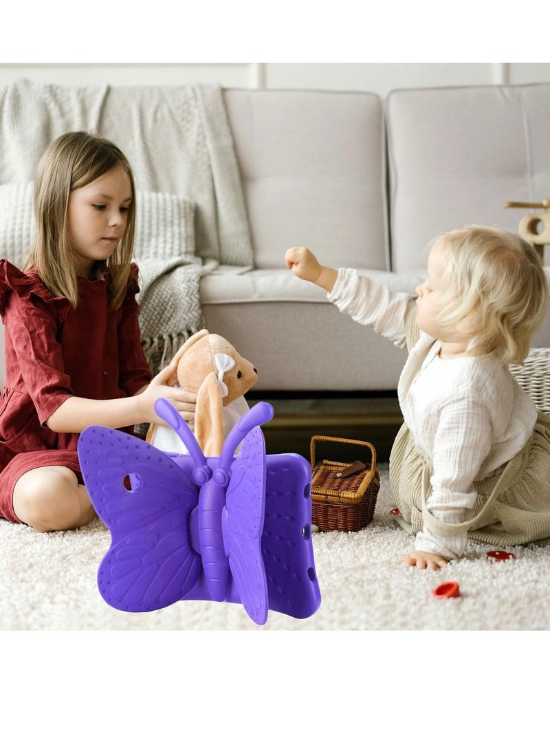 iPad 6th Generation Case for Kids, iPad 9.7 inch Case, Light Weight Shockproof EVA Foam Protective Tablet Stand Cover Holder for Apple iPad Air/Air 2 iPad 9.7 2017/2018 - Cute Butterfly - Image 2