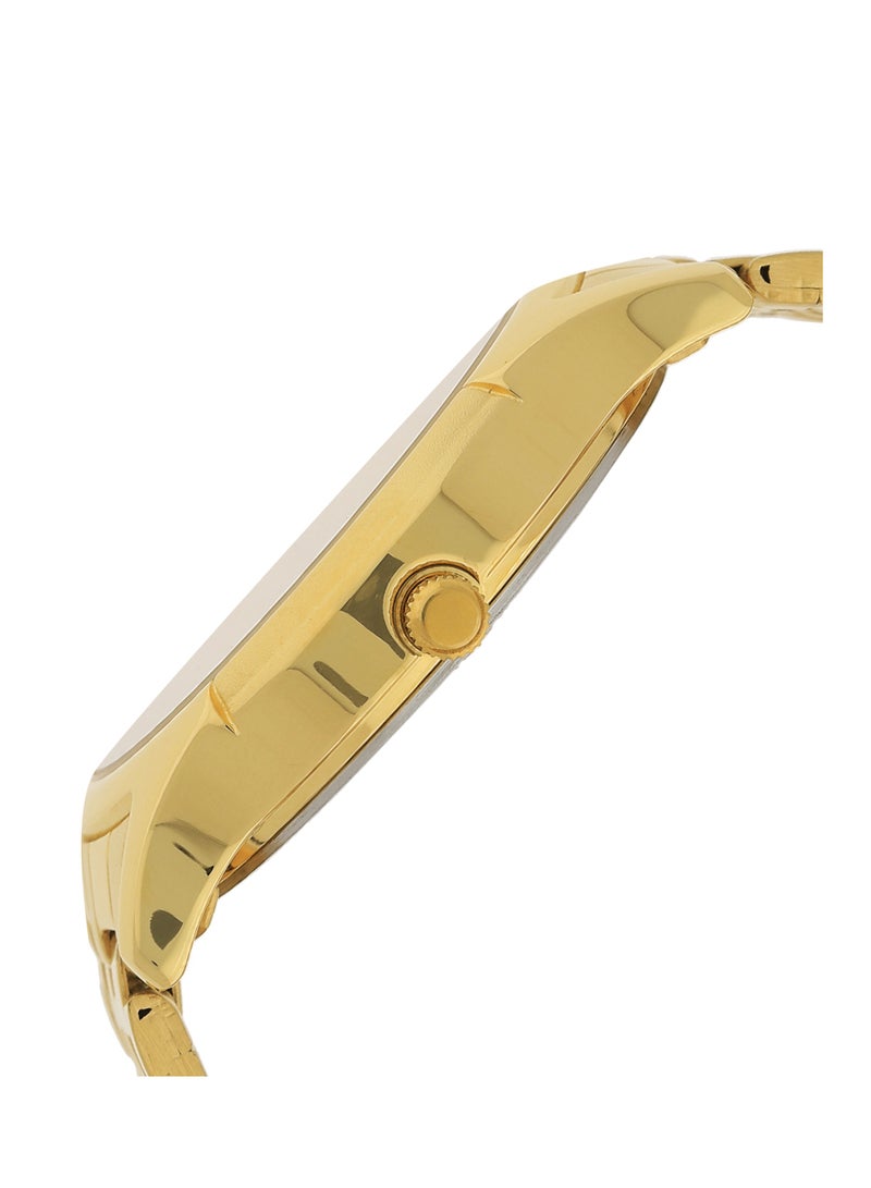 تيتان ساعة تيتان كوارتز بعقارب مع عرض اليوم والتاريخ وميناء فضي وحزام ستانلس ستيل للرجال - Image 5