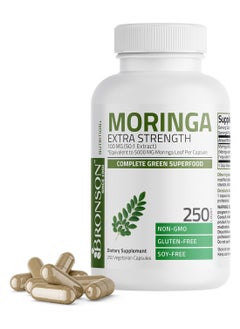 Bronson Moringa 5000 Mg Extra High Potency Energizing Superfood Antioxidant 250 Vegetarian Capsules  - Image 1