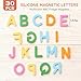 Jet Lag Silicone Alphabet Magnetic Letters and Numbers 30PCS Alphabet Magnets Toys ABC Letter Puzzles Preschool Educational Learning Toys Gifts for Girls Boys Toddlers Kids - Image 4