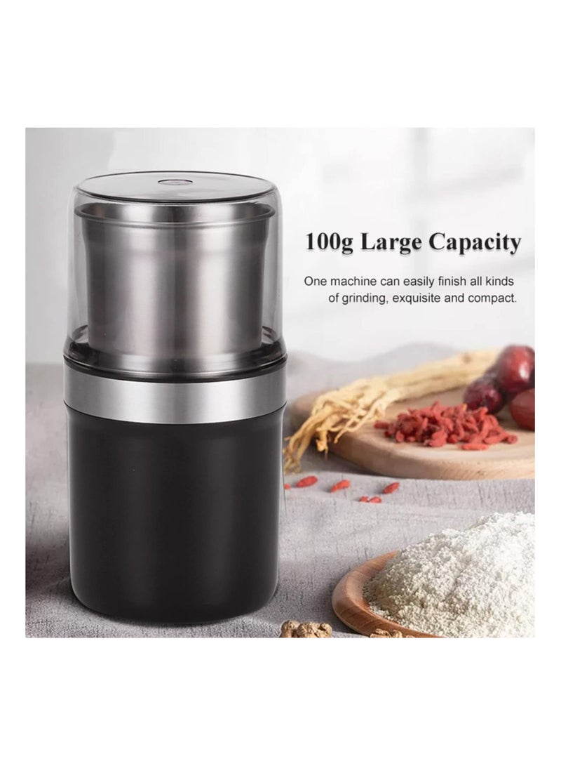 Electric Coffee Grinder, Pulverizer Machine High-Speed Herb Grinder Coffee Beans Grinder Kitchen Grinder Tool Espresso Bean Grinder Coffee Pulverizer for Camping/Drip/Espresso/Pour Over French Press  - Image 4