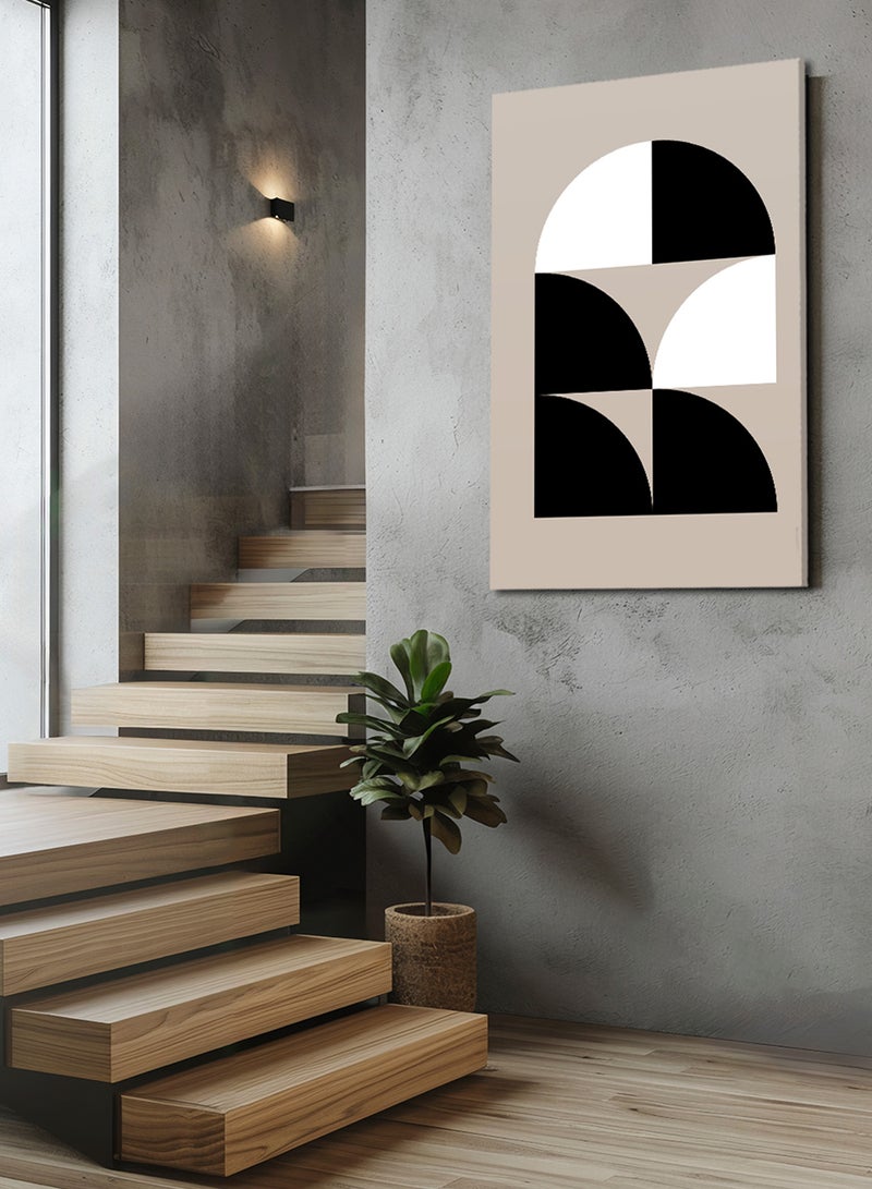 LOWHA Canvas Wall Art Stretched Over Wooden Frame with Abstract Painting - Image 1
