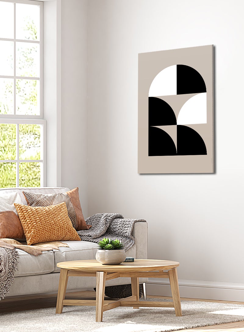 LOWHA Canvas Wall Art Stretched Over Wooden Frame with Abstract Painting - Image 2
