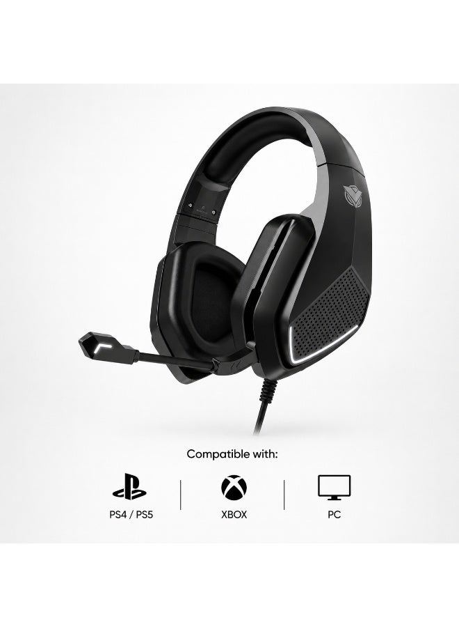 ASA RGB Gaming Headset for PS4 / PS5 / PC / Xbox – Noise Cancelling Mic & Surround Sound - Image 1