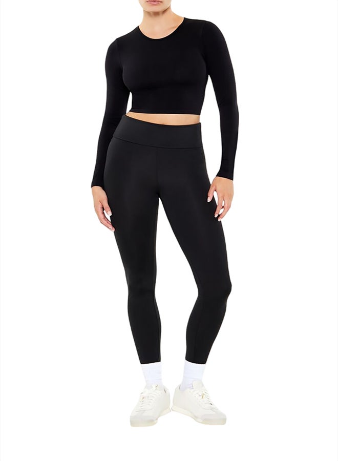 FOREVER 21 Contour Sculpt Mid-Rise Leggings - Image 1