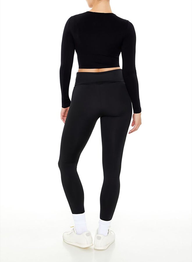 FOREVER 21 Contour Sculpt Mid-Rise Leggings - Image 4