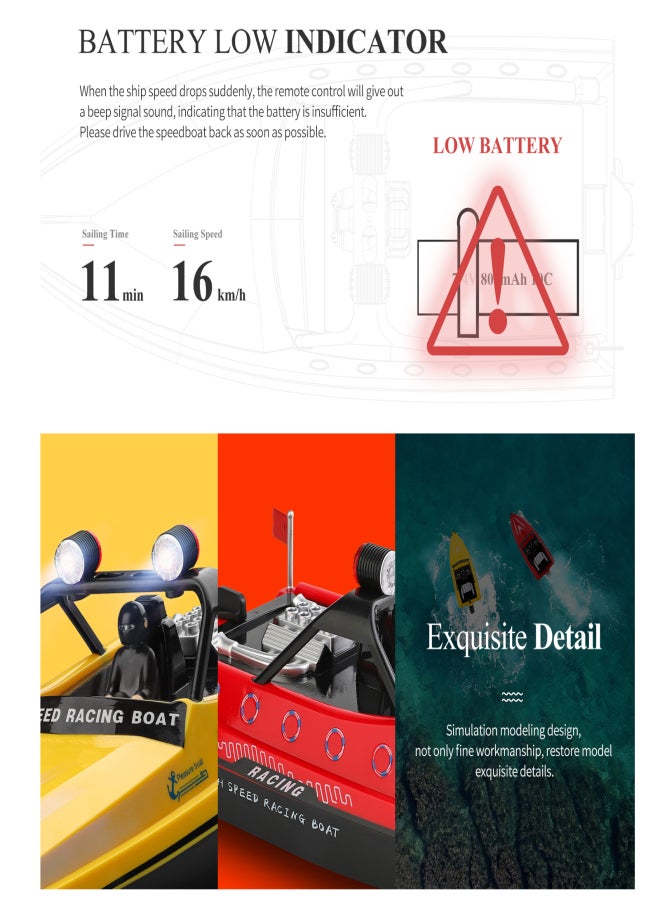 WLtoys WL917 RC Boat 2.4GHz Remote Control Boats RC Jet Boat 16km/h RC Boat Toy Gift for Kids Adults Boys Storage Bag Package - Image 5