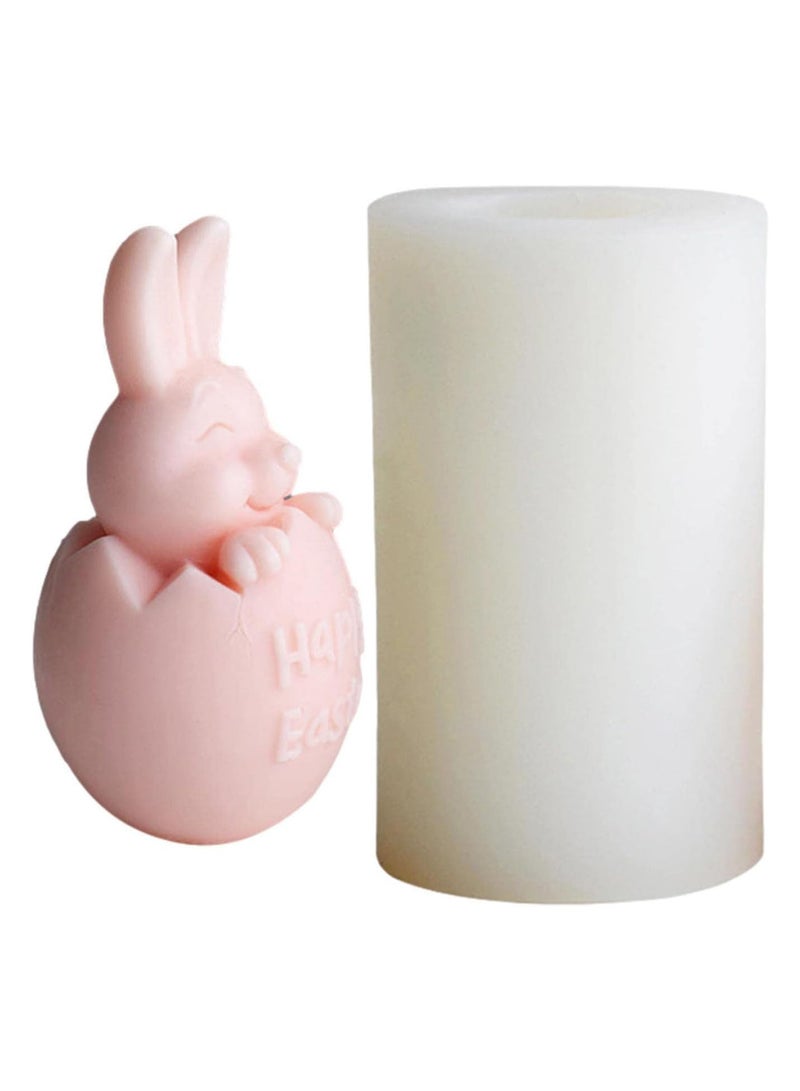 GGOOT 3d Rabbit Resin Molds - Easter Egg Silicone Mold | Cute Egg Rabbit Plaster Cement Resin Handmade Soap Molds Candle Making Supplies Home Decor  - Image 5