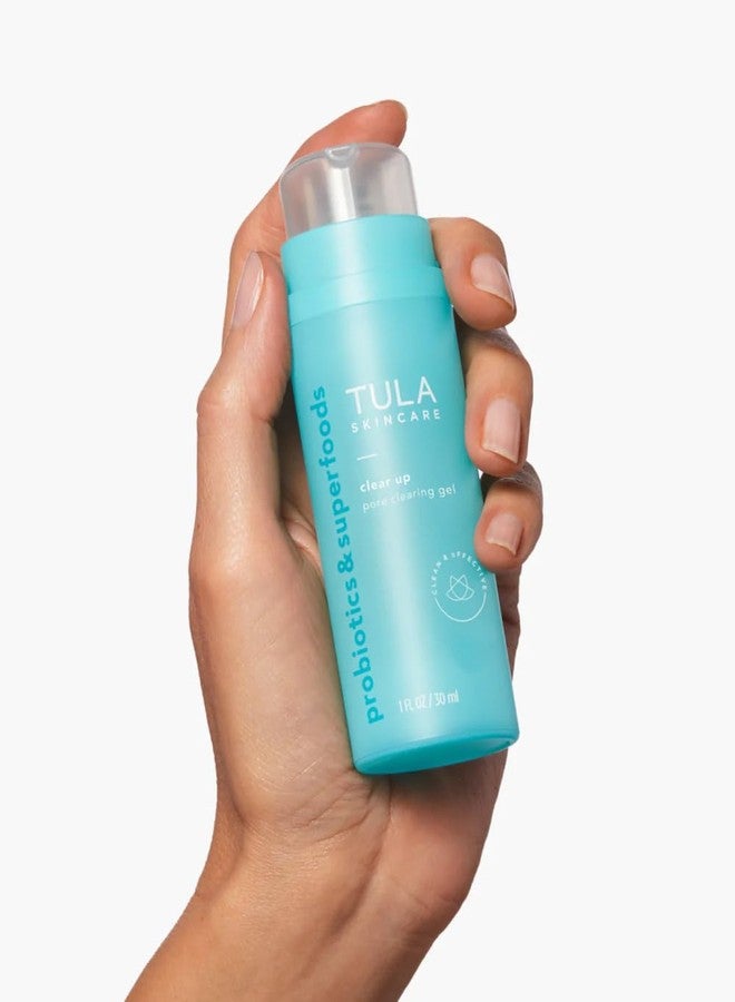 TULA Skin Care Clear Up - Pore Clearing Gel, Facial Serum, Salicylic and Azelaic Acid, Niacinamide, Clears Skin, Exfoliates, Improves Skin Smoothness, Refines the Look of Pores, 1 fl oz. - Image 3