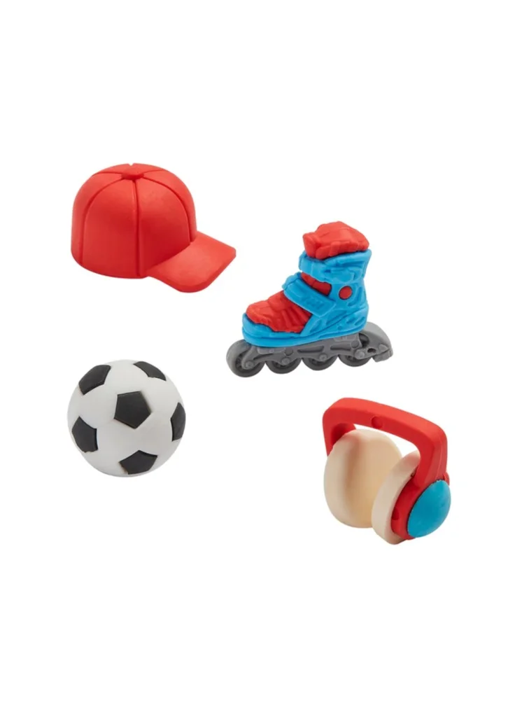 Tinc Multicolor Eraser Set Fun Shapes