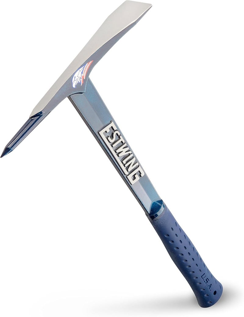 Estwing Burpee Rock Pick - 17" Geologist Tool with Pointed Tip & Shock Reduction Grip - BP500 - Image 1