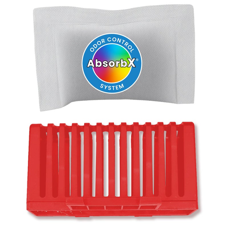 SensorCan AbsorbX Odor Filter Kit for Automatic 13 Gallon Touchless Sensor Trash Can, Includes Compartment and One Natural Carbon Deodorizer - Image 1