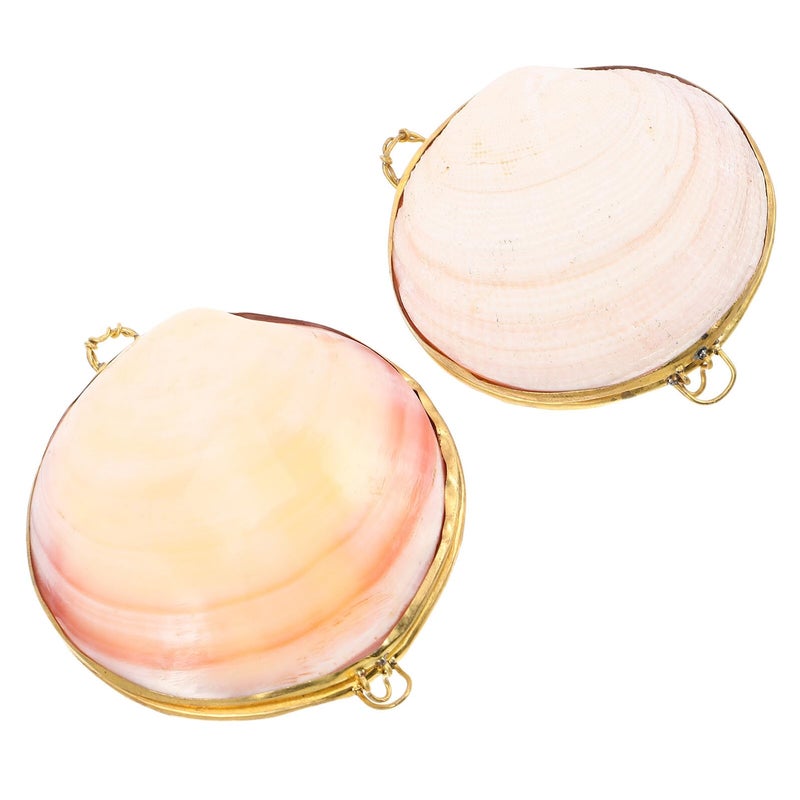 2Pcs Natural Seashell Jewelry Box Small Trinket Dish Ring Holder Decorative Organizer - Image 2
