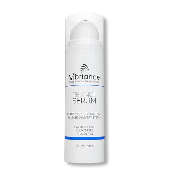 Vibriance Retinol Serum for Face - Reduces Appearance of Deep Wrinkles and Large Pores, Enhances Tone, Improves Complexion - Sensitive, Mature Skin Night Cream - 1 fl oz - Image 1