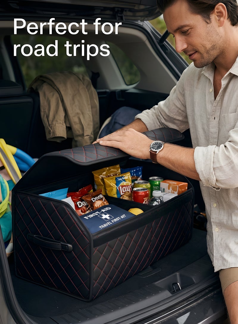 Beauenty Multipurpose Car Trunk Organizer,Car Boot Organiser Collapsible, Waterproof and Durable Car Boot Tidy, Multi-Compartment Car Trunk Organizer Box, Essential Car Accessories Large Storage Box - Image 5