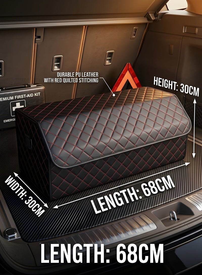 Beauenty Multipurpose Car Trunk Organizer,Car Boot Organiser Collapsible, Waterproof and Durable Car Boot Tidy, Multi-Compartment Car Trunk Organizer Box, Essential Car Accessories Large Storage Box - Image 2