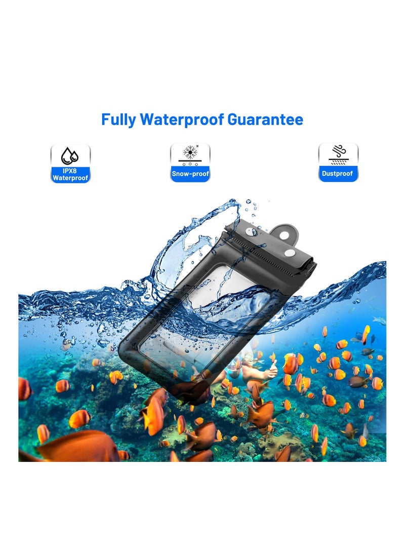 Generic - Waterproof Phone Pouch, Triple protection, Floating Phone Dry Bag, Waterproof Cellphone Case Up to 7" with Lanyard, for 14 13 12 11 Pro MAX/XS/XS MAX/XR/X, S22/S21/S10 Pixel/OnePlus - Image 1