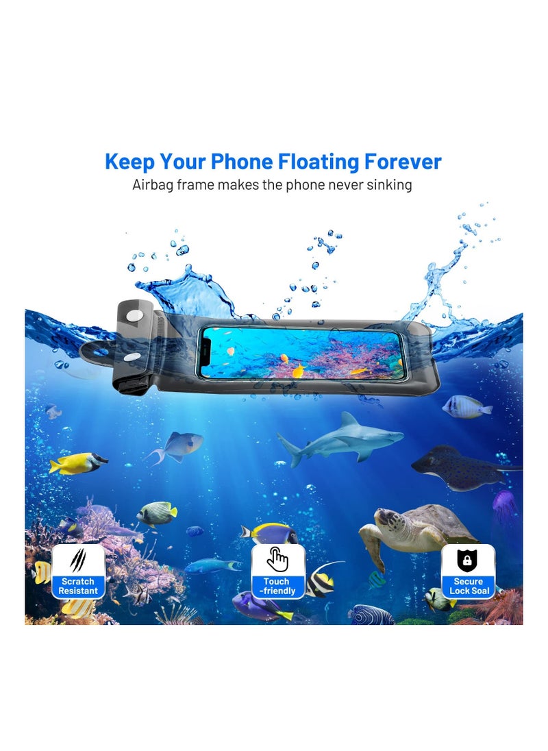 Generic - Waterproof Phone Pouch, Triple protection, Floating Phone Dry Bag, Waterproof Cellphone Case Up to 7" with Lanyard, for 14 13 12 11 Pro MAX/XS/XS MAX/XR/X, S22/S21/S10 Pixel/OnePlus - Image 1