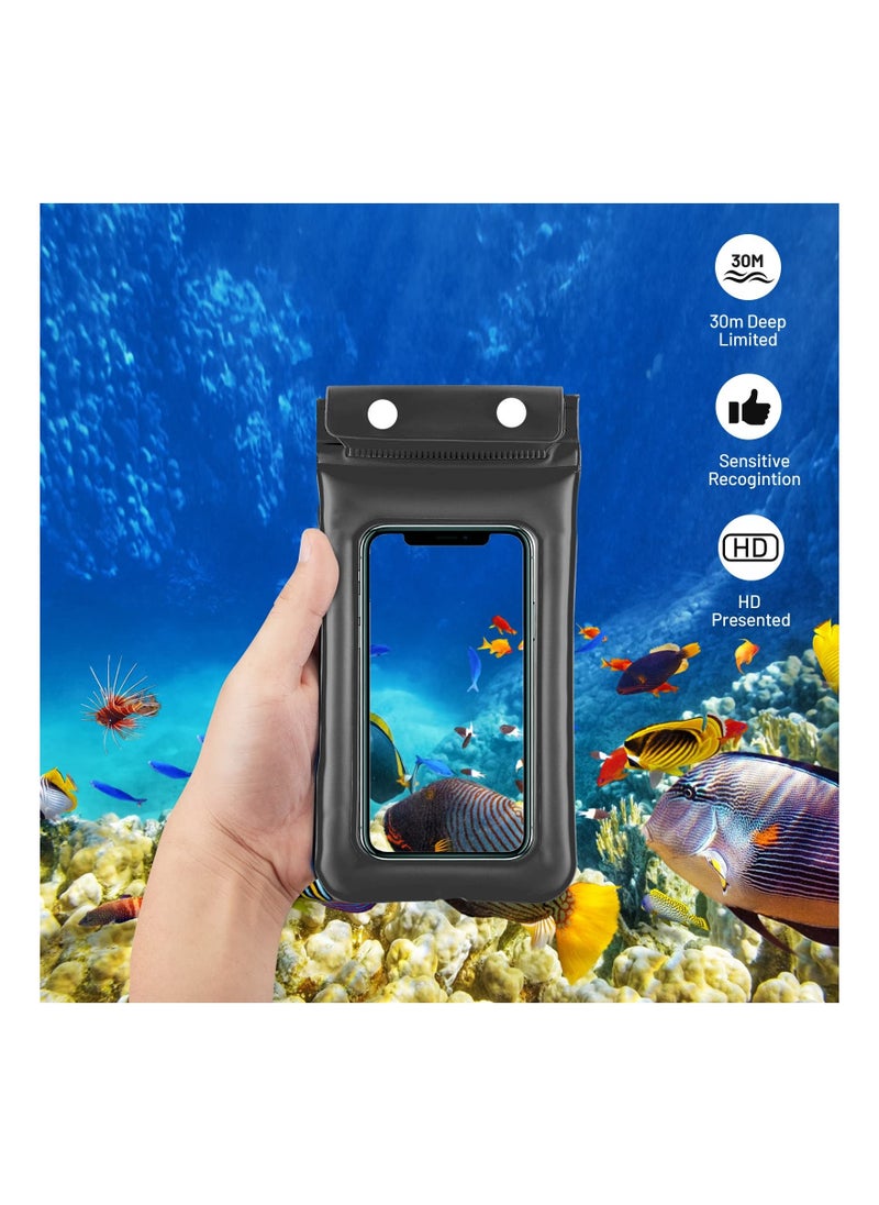 Generic - Waterproof Phone Pouch, Triple protection, Floating Phone Dry Bag, Waterproof Cellphone Case Up to 7" with Lanyard, for 14 13 12 11 Pro MAX/XS/XS MAX/XR/X, S22/S21/S10 Pixel/OnePlus - Image 1
