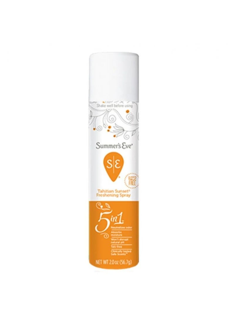 Summer's Eve Summer’s Eve Tahitian Sunset 5-in-1 Freshening Spray, Talc-Free, 56.7 g - Image 2