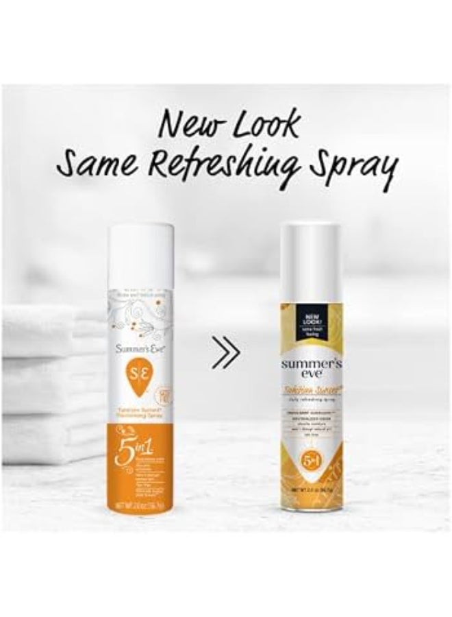 Summer's Eve Summer’s Eve Tahitian Sunset 5-in-1 Freshening Spray, Talc-Free, 56.7 g - Image 4