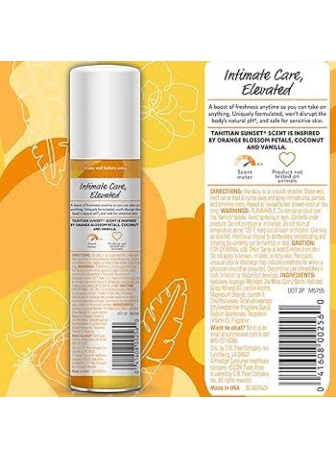 Summer's Eve Summer’s Eve Tahitian Sunset 5-in-1 Freshening Spray, Talc-Free, 56.7 g - Image 5
