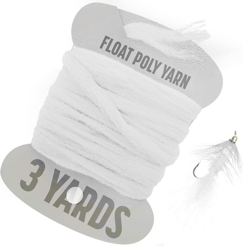 Creative Angler Float Poly Yarn - Professional Synthetic Fly Tying Material - Lightweight & Moisture-Resistant - Perfect for Dry Flies & Strike Indicators (3 Yards) - Image 1