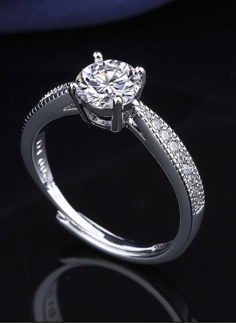 Equal Stainless Steel Silver Ring For Women One Size - Image 3