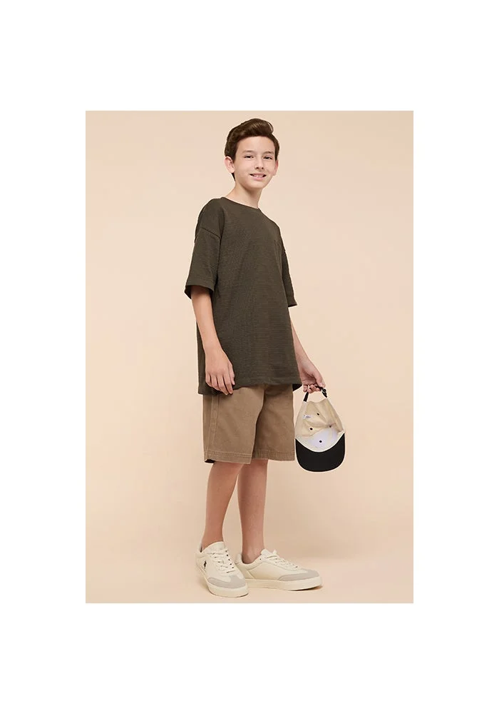 R&b Solid Shorts with Elastic Waist