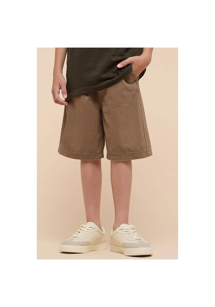 R&b Solid Shorts with Elastic Waist