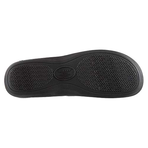 Isotoner Men's Classic Microterry Slippers - Cooling Gel-Infused Memory Foam, Indoor/Outdoor Soles, Machine Washable, Microterry Navy Blue, 9.5-10.5 - Image 3