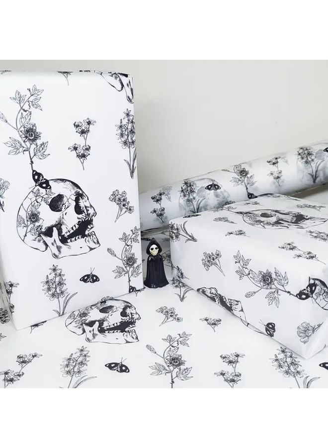 35 Sheets Skull Floral Tissue Paper 20x14 Inch For Gift Wrapping And Party Decor - Image 5