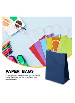 HM2A Gift Bags, Small Paper Bags 25-piece Set: 15x21x8 Cm Gift Bag, Small Bag Set, Kraft Paper Bags For Gifts, Goodie Bags  - Image 3