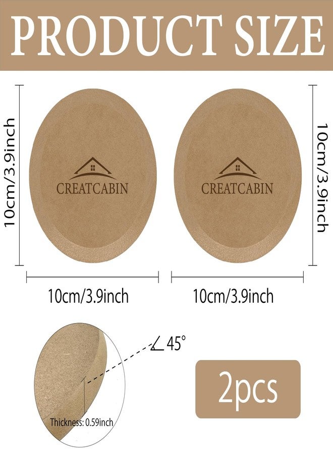 CREATCABIN 2 Pcs Round Pottery Molds Ceramics Plate Forming Molds Wooden Pottery Forms Clay Pottery Molding Tools MDF Ceramics Dish Plate Slump Mold for Handbuilding Plates DIY Craft Supplies 3.9 Inch - Image 2