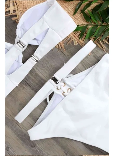 Angelsin Special Design Bikini Set White