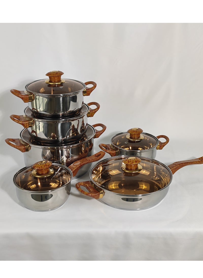 HTH 6pcs Stainless Steel Cookware Set - Image 1