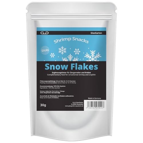 GlasGarten Shrimp Snacks Snow Flakes 30g - Image 1