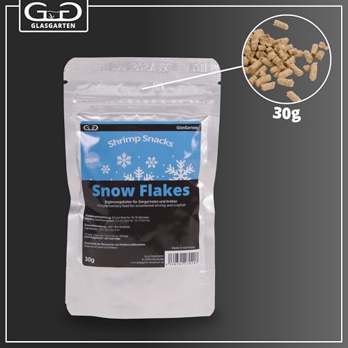 GlasGarten Shrimp Snacks Snow Flakes 30g - Image 2
