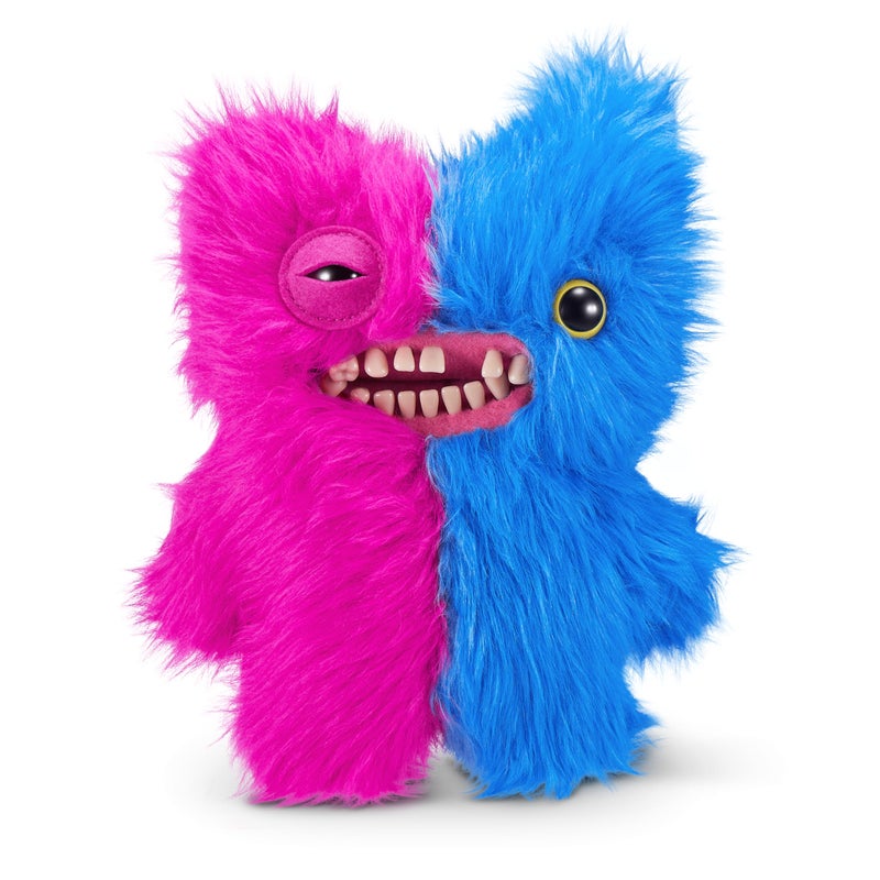 Fuggler ZURU Misfit Monsters 9" Series 1 Funny Ugly Monster Plush Toy (Mr Screech - Pink & Blue) - Image 2