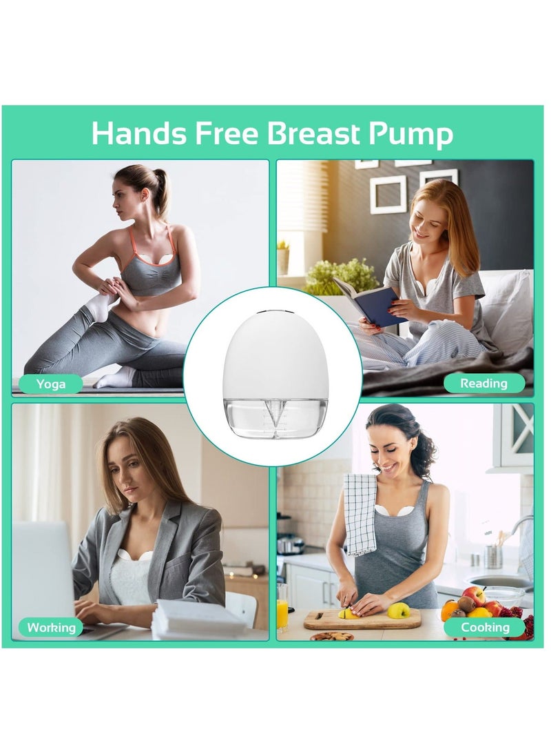 Generic - Wearable Breast Pump Hands Free, Portable Electric Double Breast Pump With 4 Modes And 9 Levels Adjustable Painless Strong Suction Power, LCD Display, Low Noise And Memory Function, 16-24mm, 1 Pack - Image 1