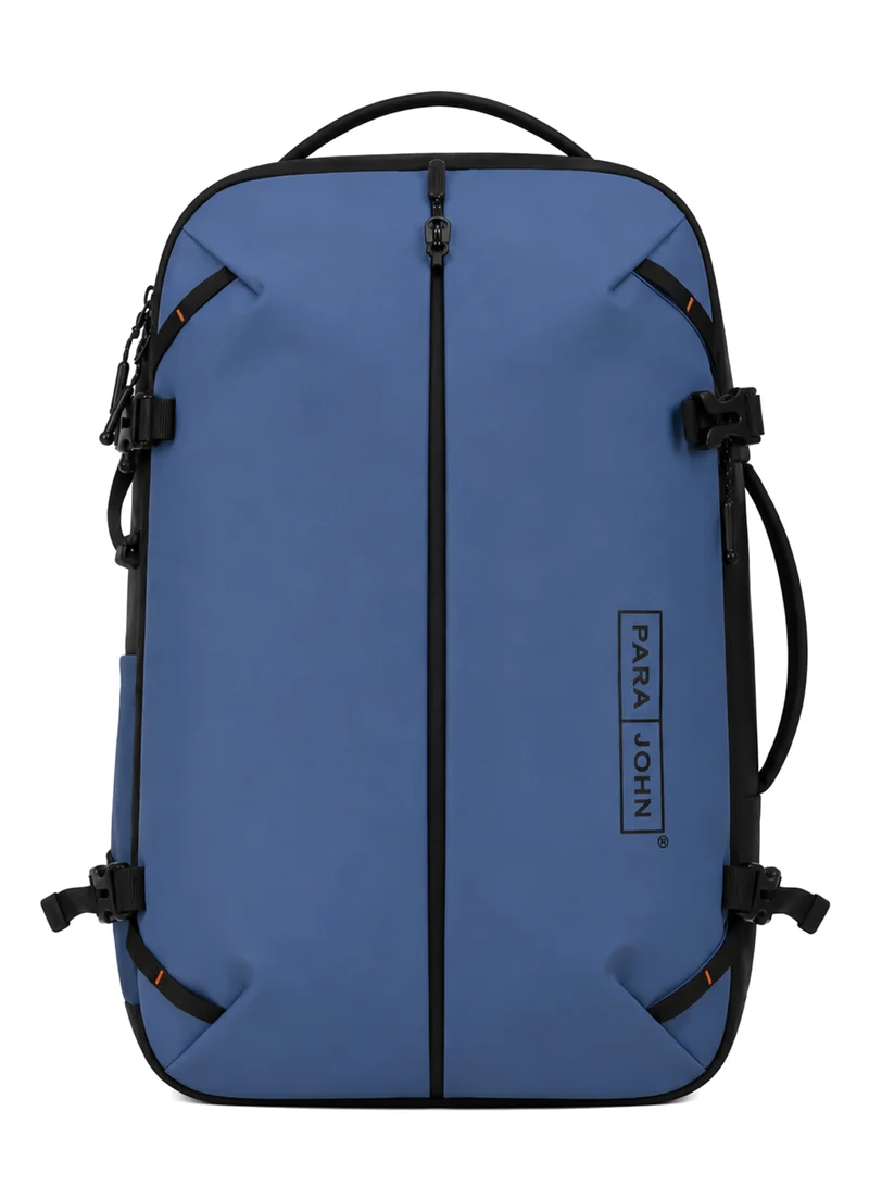 Parajohn Para John Black Laptop Backpack for Men & Women, Large Travel Backpack with Multiple Compartments, Laptop Compartment, Adjustable Shoulder Straps for Office, College & Business Use