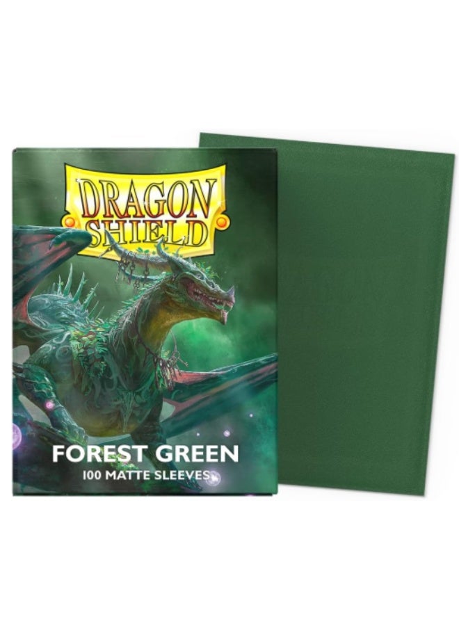دراجون شيلد Dragon Shield Sleeves – Dragon Shield Matte: Forest Green 100 CT - MTG Card Sleeves are Smooth & Tough - Compatible with Pokemon & Magic The Gathering Cards - Image 2