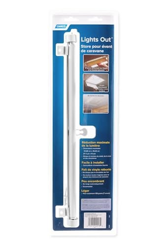 Camco 42913 Retractable Lights Out Vent Shade (Cream) - Image 4