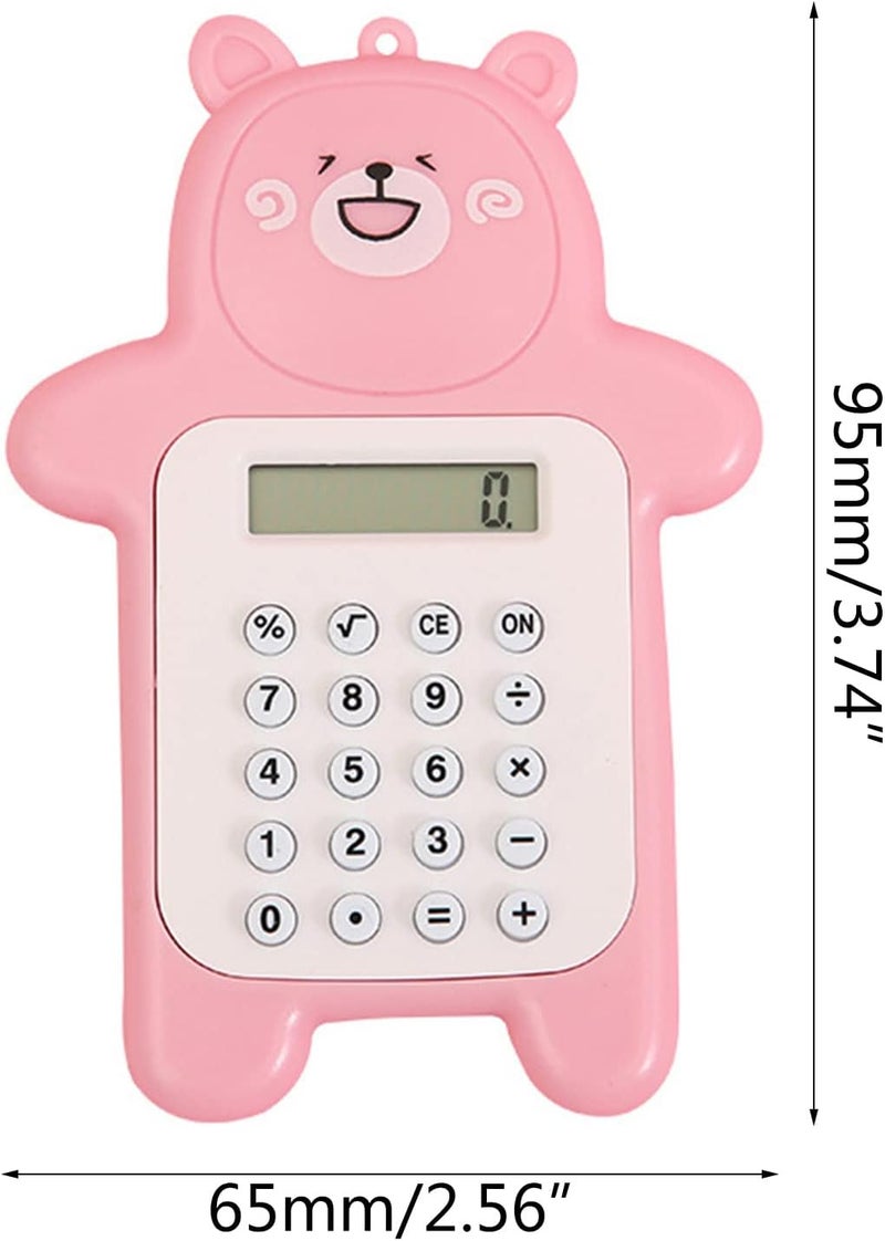 Cartoon Mini Calculator Pocket Calculator 8-Digit LED Display Standard Function Calculator For Kid Student For Key Decor Standard Calculator For Students Middle School Cute Basic Standard Calculator 8 - Image 4