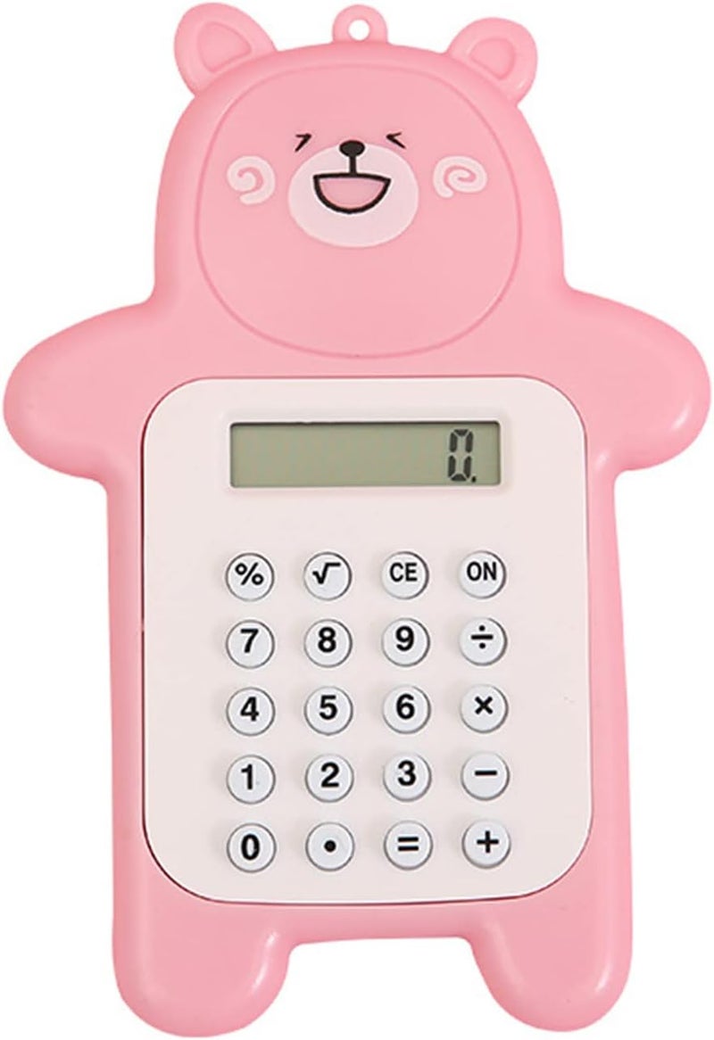 Cartoon Mini Calculator Pocket Calculator 8-Digit LED Display Standard Function Calculator For Kid Student For Key Decor Standard Calculator For Students Middle School Cute Basic Standard Calculator 8 - Image 1